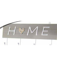 Appendino Appendi Abiti Da Parete Legno Gancio A 4 Decoro Home 41x11x1cm 745693         