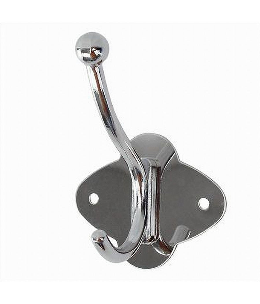 Appendino Appendi Abiti Multiuso 1 Gancio Finitura Cromo Lucido 7.5x9.5cm 52669         