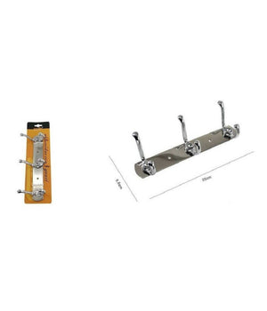 Appendino Appendi Porta Asciugamani Con 3 Ganci Doppio Bagno Diamante 52173         