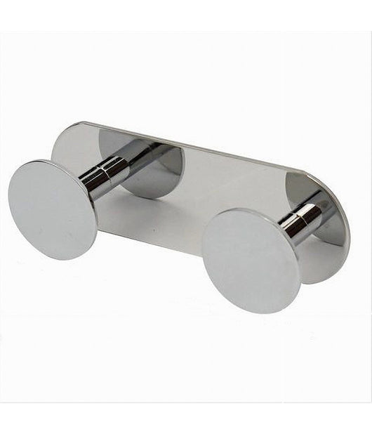 Appendino Con 2 Ganci Appendi Porta Asciugamano 2 Posti Bagno Casa Cromato 59761         
