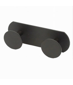 Appendino Con 2 Ganci Appendi Porta Asciugamano A 2 Posti Bagno Casa Nero 59766         