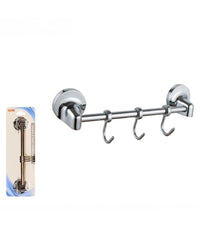 Appendino Con 3 Ganci Per Accappatoio Asciugamani Da Muro Accessori Bagno 79810         