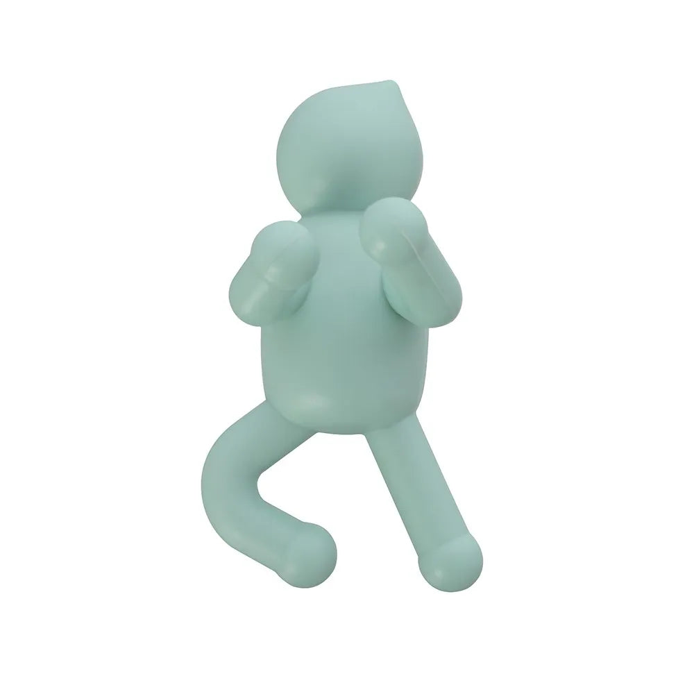 Appendino da muro in ABS verde con due modalità di fissaggio  Bruce