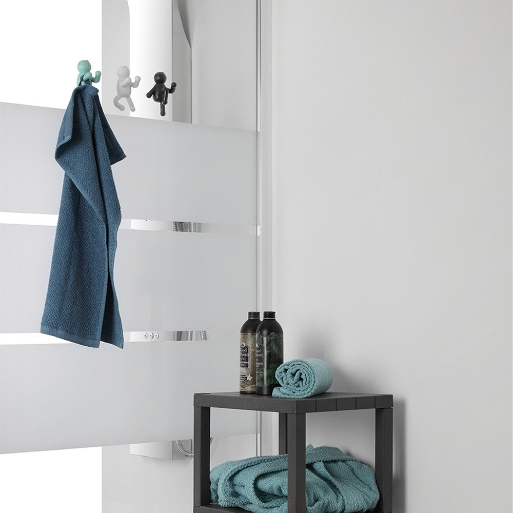 Appendino da muro in ABS verde con due modalità di fissaggio  Bruce