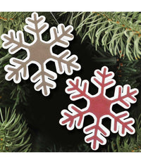 Appendino Fiocco Di Neve Natale Ovatta E Juta 44 Cm Decorazioni Natale         