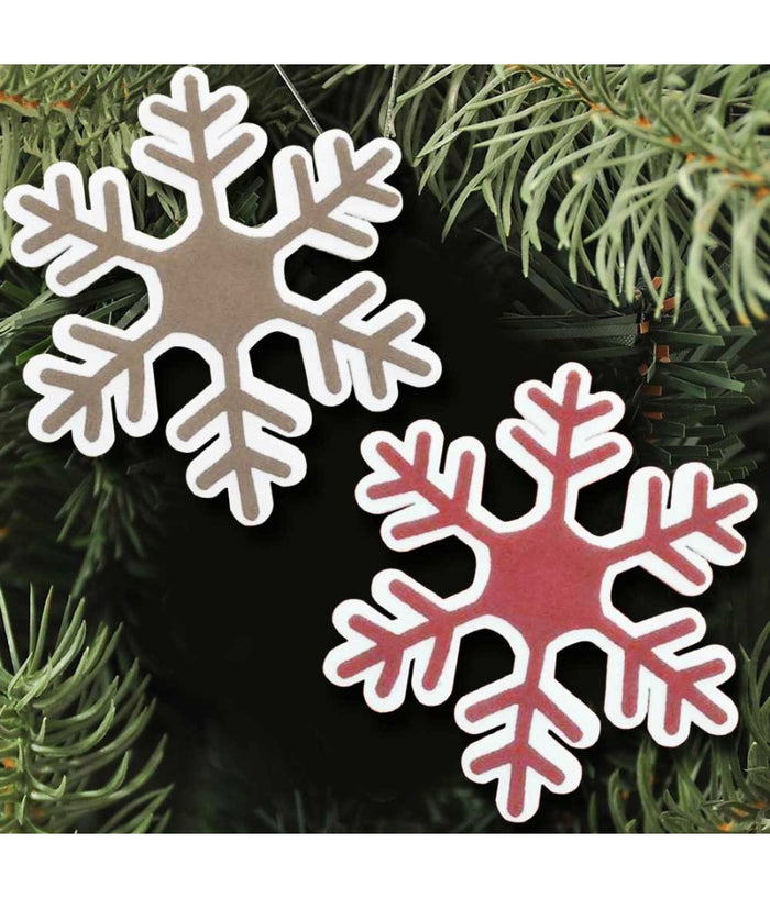 Appendino Fiocco Di Neve Natale Ovatta E Juta 44 Cm Decorazioni Natale         