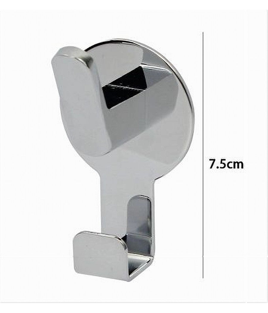 Appendino Gancio 2 Posti Porta Asciugamano Bagno Casa Cucina Cromato 7.5cm 59730         