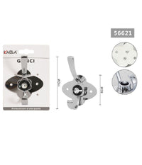 Appendino Gancio Appendi Abiti Asciugamano 1 Posto Fiore Diamante 11x6 Cm 56621         