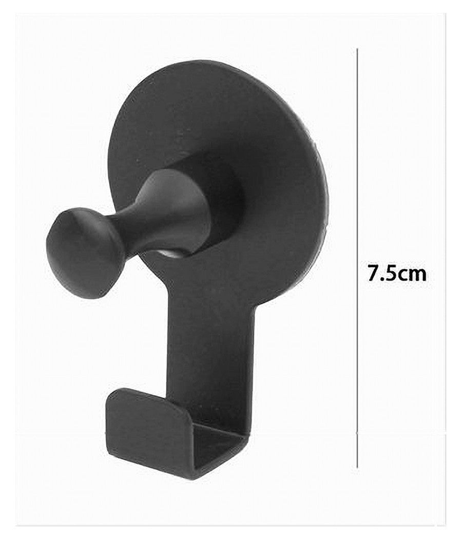 Appendino Gancio Appendi Porta Asciugamano 1 Posto Bagno Casa Nero 7.5 Cm 59750         