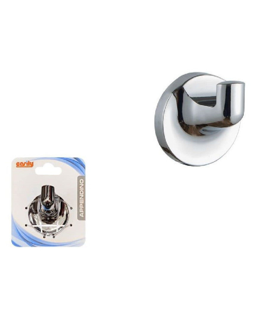 Appendino Gancio Porta Asciugamani Appendi Accappatoio Cromato Bagno 1 Posto 79801         