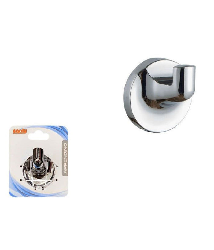 Appendino Gancio Porta Asciugamani Appendi Accappatoio Cromato Bagno 1 Posto 79801         