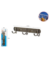 Appendino Multiuso A 3 Ganci Finitura Bronzo Spazzolato Lunghezza 24.5 Cm 52914         