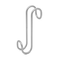 Appendino singolo grigio in acciaio per termoarredo e box doccia