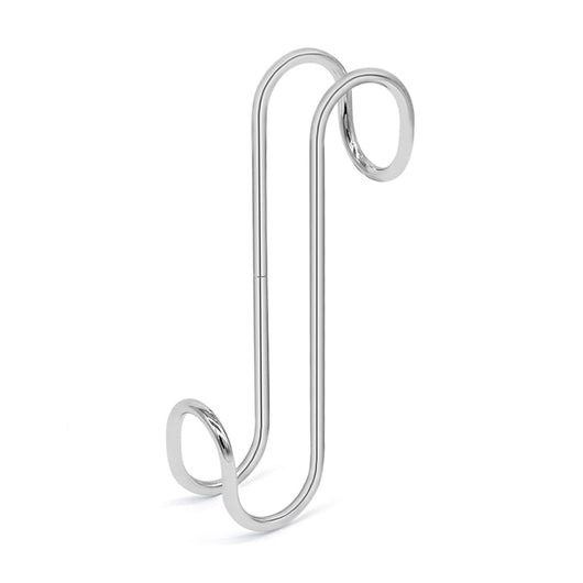 Appendino singolo in acciaio cromato per termoarredo e box doccia