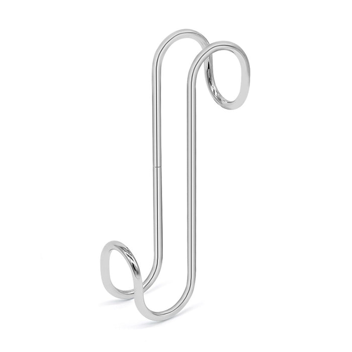 Appendino singolo in acciaio cromato per termoarredo e box doccia