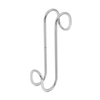 Appendino singolo in acciaio cromato per termoarredo e box doccia