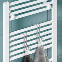 Appendino singolo in acciaio cromato per termoarredo e box doccia