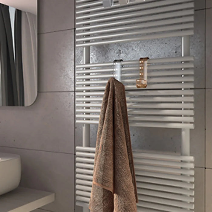 Appendino singolo per termoarredo nero Gedy serie Merlino in resina