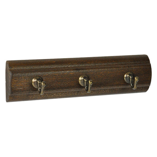 'APPENDITUTTO ADESIVO LEGNO NOCE 3 posti - pz. 1'