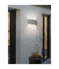 Applique 16w Up&down Lampada Muro Grigio Esterno Ip65 Luce 4000k 3000k 6500k Es68         