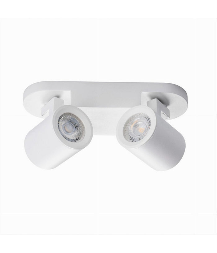 Applique 2 Diffusori Orientabile Soffitto Parete Lampada Gu10 Bianco Nero Th8802         