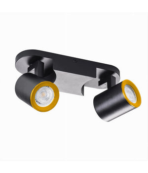 Applique 2 Diffusori Orientabile Soffitto Parete Lampada Gu10 Bianco Nero Th8802         