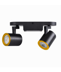 Applique 2 Diffusori Orientabile Soffitto Parete Lampada Gu10 Bianco Nero Th8802         