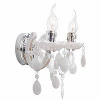 LÚZETE - APPLIQUE 2 LUCI PRIMAVERA BIANCO