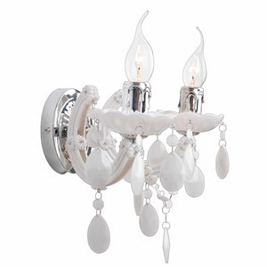 LÚZETE - APPLIQUE 2 LUCI PRIMAVERA BIANCO