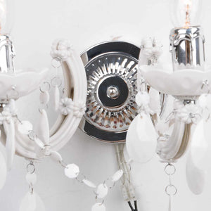 LÚZETE - APPLIQUE 2 LUCI PRIMAVERA BIANCO