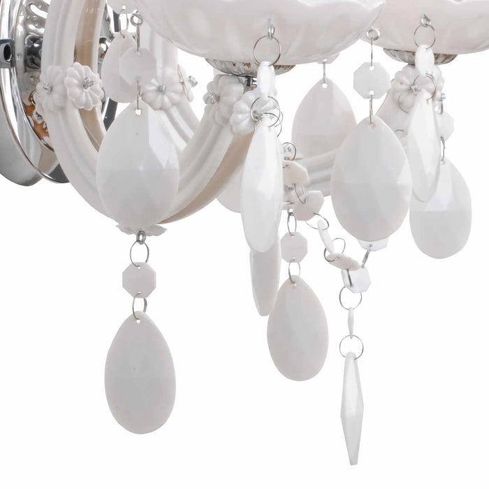 LÚZETE - APPLIQUE 2 LUCI PRIMAVERA BIANCO