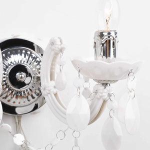 LÚZETE - APPLIQUE 2 LUCI PRIMAVERA BIANCO