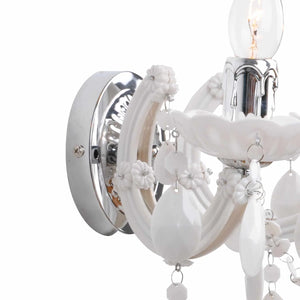 LÚZETE - APPLIQUE 2 LUCI PRIMAVERA BIANCO