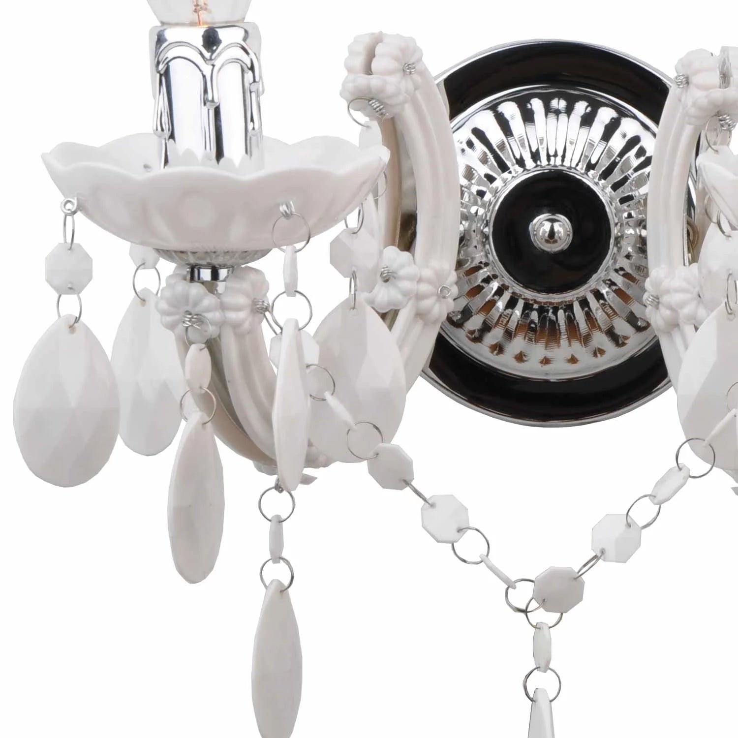 LÚZETE - APPLIQUE 2 LUCI PRIMAVERA BIANCO