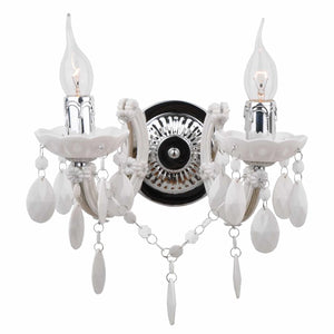 LÚZETE - APPLIQUE 2 LUCI PRIMAVERA BIANCO