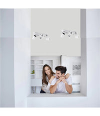 Applique 3 Diffusori Orientabile Soffitto Parete Lampada Gu10 Bianco Nero Th8803         