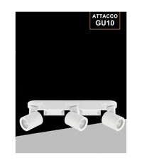Applique 3 Diffusori Orientabile Soffitto Parete Lampada Gu10 Bianco Nero Th8803         