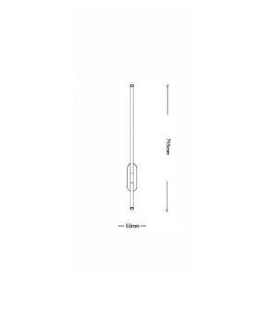 Applique A Led 12 Watt Tubo Lungo Bianco Moderno Luce Fredda Calda Naturale E80         