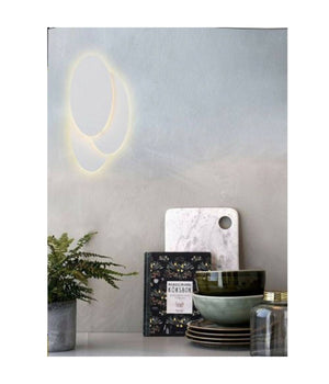 Applique A Led 3 Ovale Lumetto Comodino Abat Jour 12w Luce 6500k 3000k 4000k E33  -bianco Caldo      -