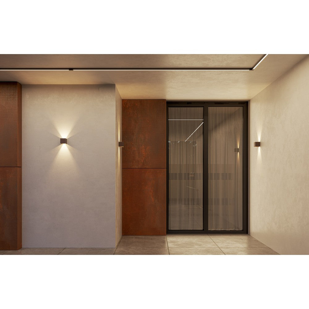 Applique a led bianca da parete IP54 6,8W con alette regolabili 3000k