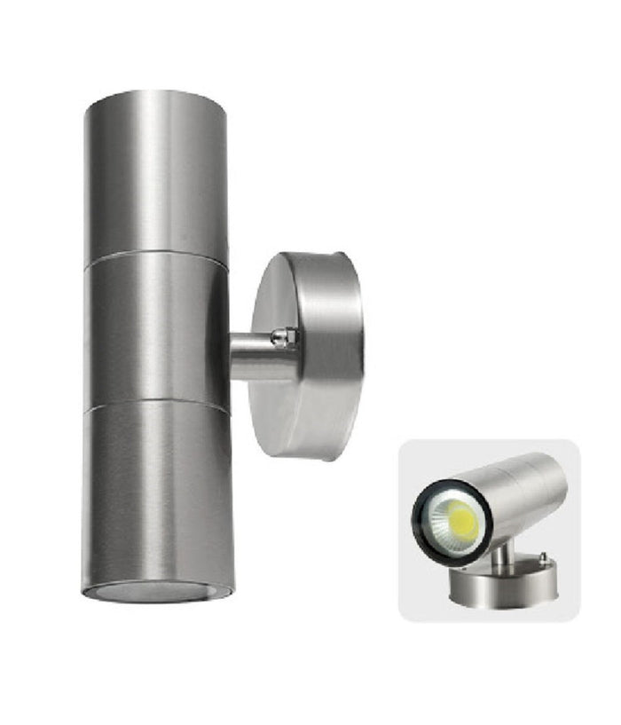 Applique A Led Cilindro Doppio Fascio Luce Up E Down Sotto Sopra 5w         