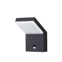 Applique a led da parete IP54 18W con sensore Nero 2200K/2700K/3000K con sensore di movimento e crepuscolare