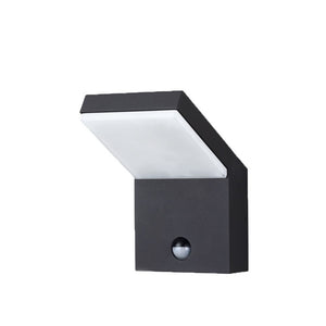 Applique a led da parete IP54 18W con sensore Nero 2200K/2700K/3000K con sensore di movimento e crepuscolare