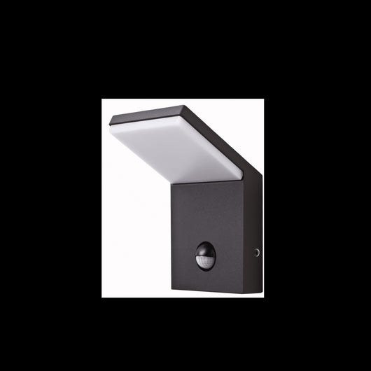 Applique a led da parete IP54 9W con sensore Bianco 2200K/2700K/3000K con sensore crepuscolare e di presenza