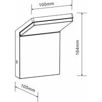 Applique a led da parete IP54 9W Nero 2200K/2700K/3000K On/Off - Senza sensore