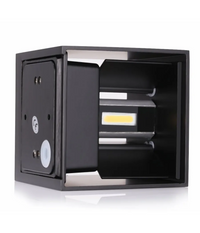 Trade Shop - Applique A Led Faro Cubo Faretto Lampada Da Parete Muro 12w Doppia Luce Ip65 - -bianco Freddo      -