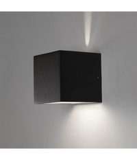 Trade Shop - Applique A Led Faro Cubo Faretto Lampada Da Parete Muro 12w Doppia Luce Ip65 - -bianco Freddo      -