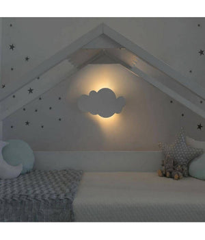 Applique A Led Forma Nuvola Lampada Da Parete 9 W 3 Colorazione Di Luce Aq28-b3c         