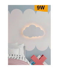 Applique A Led Forma Nuvola Lampada Da Parete 9 W 3 Colorazione Di Luce Aq28-b3c         