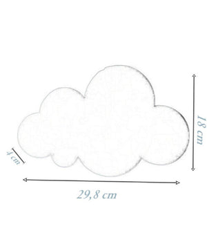 Applique A Led Forma Nuvola Lampada Da Parete 9 W 3 Colorazione Di Luce Aq28-b3c         